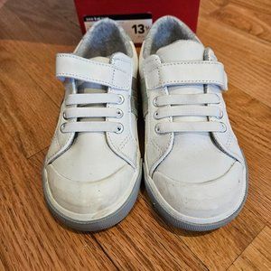 Used See Kai Run Boys Lucci White Leather sneakers, size 13.5 Preschool